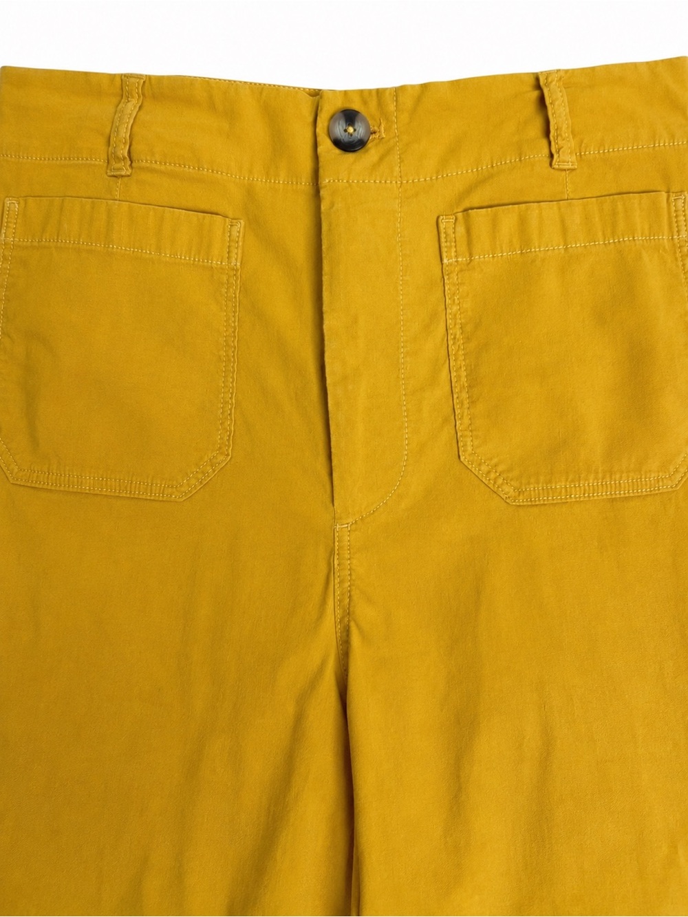 Maeve The Colette Yellow Wide Leg Crop Pants Size 32 - Picture 4 of 11